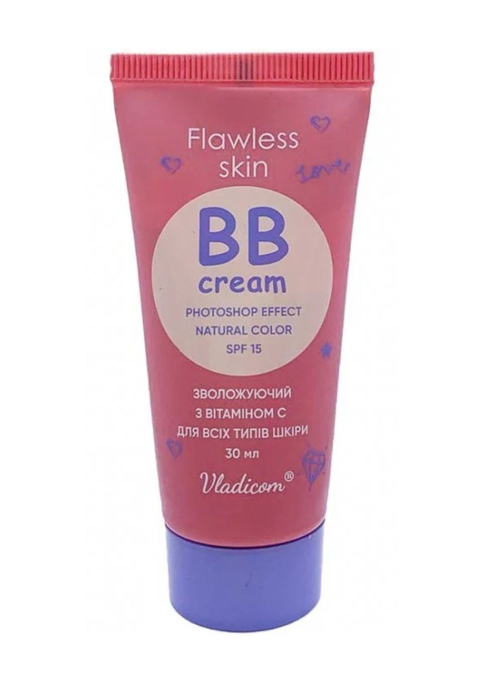 Увлажняющий BB-крем Владиком Flawless Skin для всех типов кожи 30 мл Владіком (322319184)