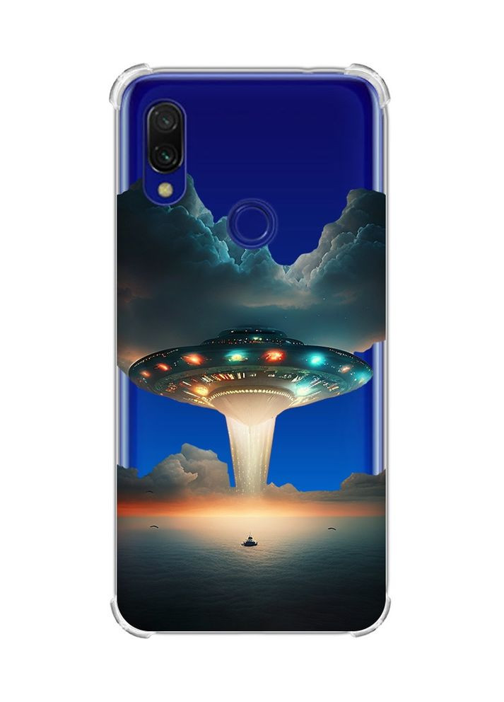 Чехол с утолщёнными углами на Xiaomi Redmi 7:: Тарелка UFO /принт 241/ Creative (360704593)