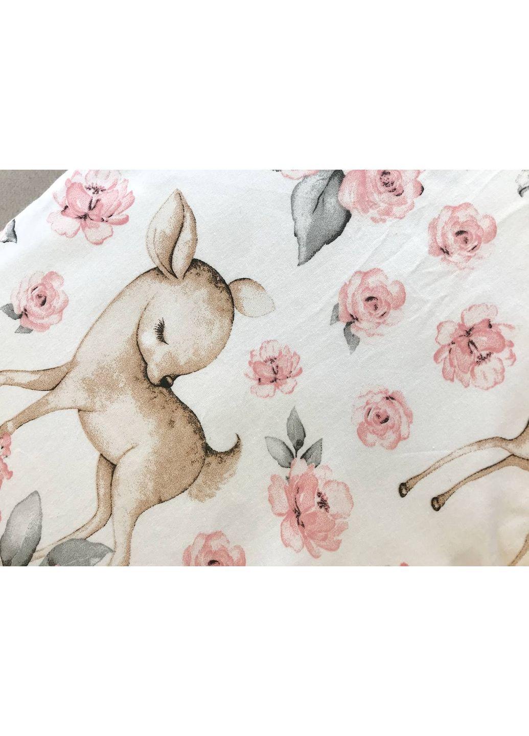 Простирадло бавовняне в коляску "Олені з дітками" Moontime (366037213)