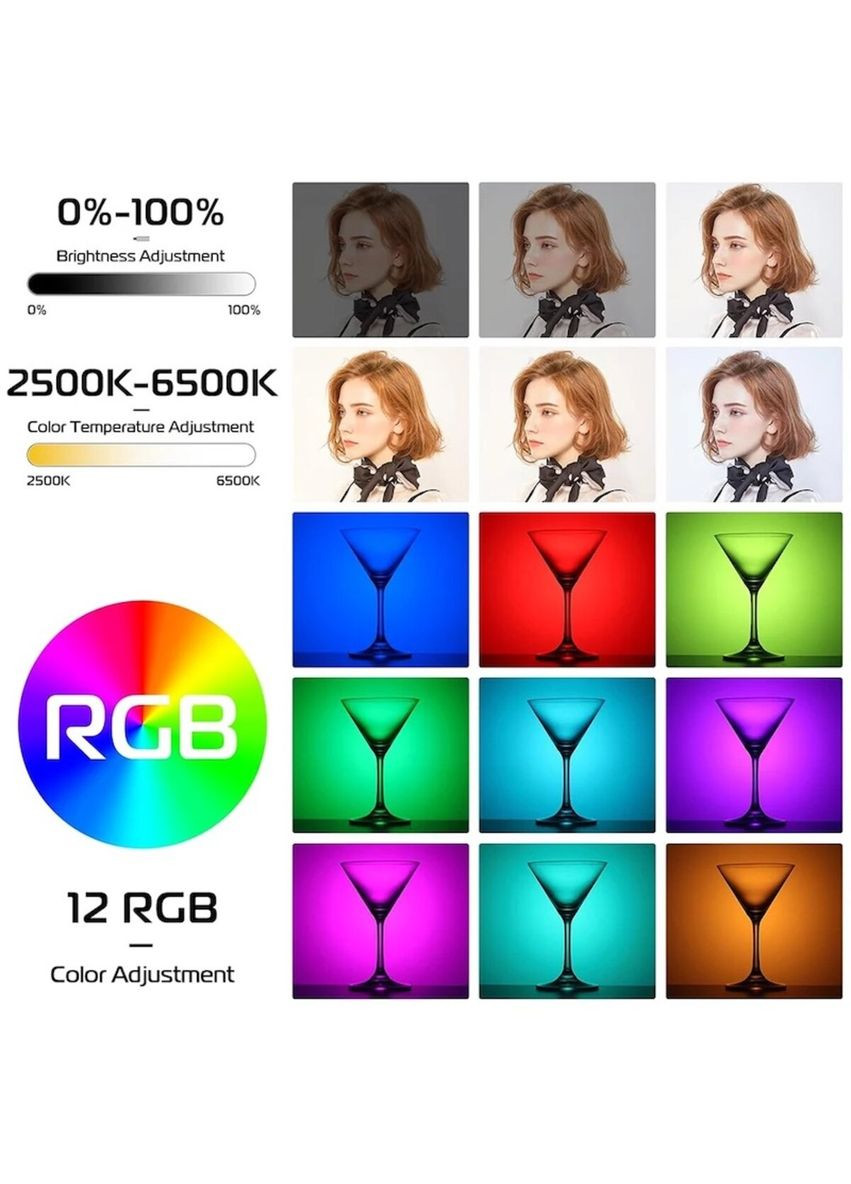 Видеосвет RGB Led Light (UV-L088 VL66 RGB) Ulanzi Vijim VL66 (345105648)