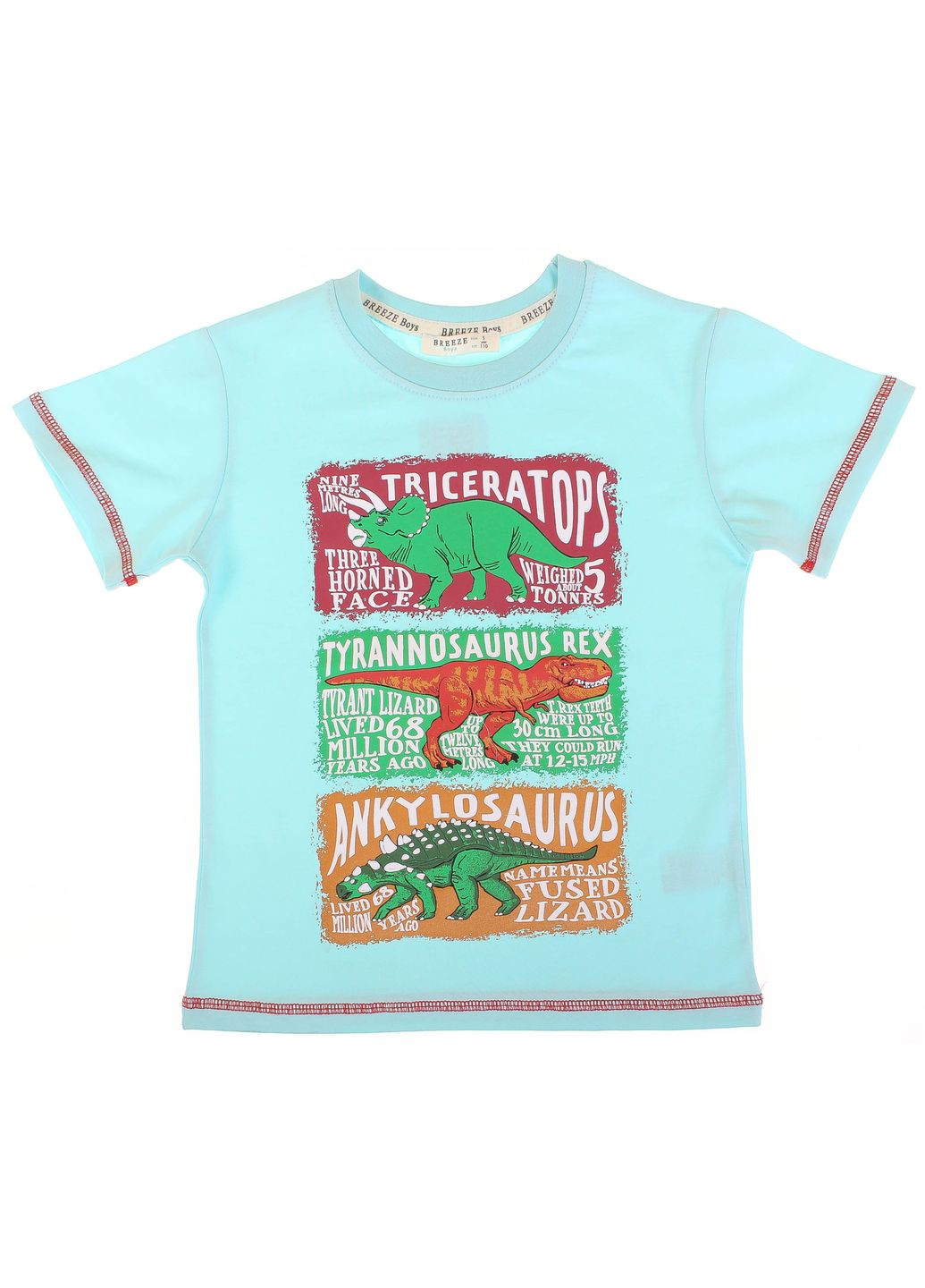 Голубая летняя футболка 16880 голубой Breeze