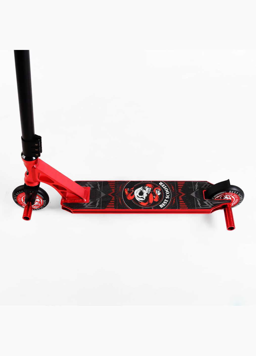 Самокат трюковый "Skull and Snake" HIC-система, пеги, алюминиевый диск и дека. Red (107484) Best Scooter (340911769)