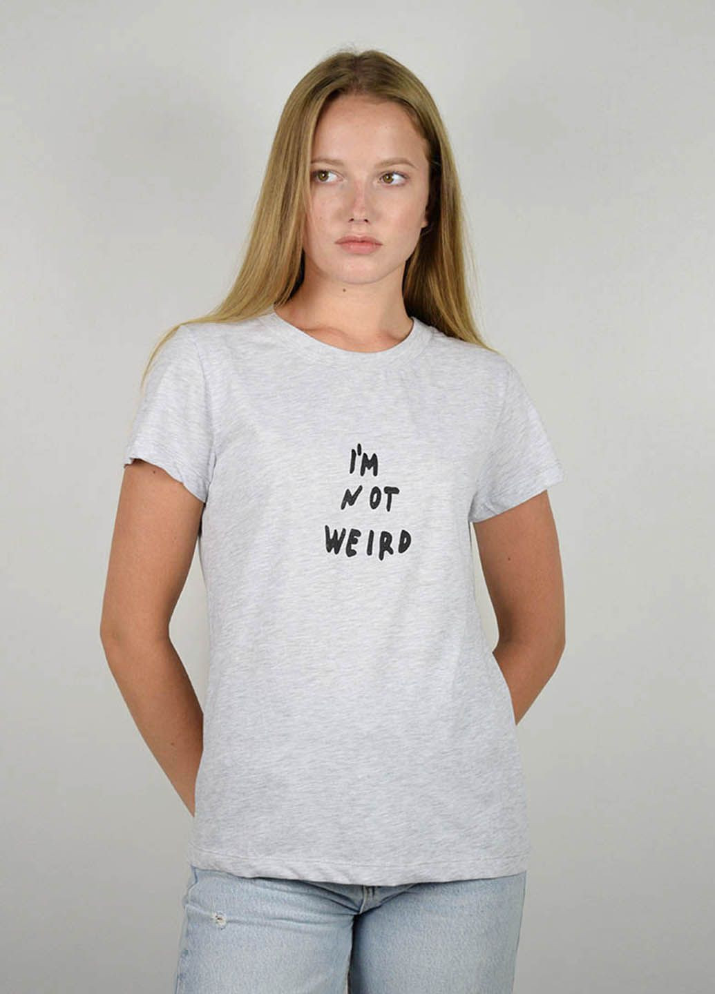 Сіра літня футболка жіноча сіра 101010 Power