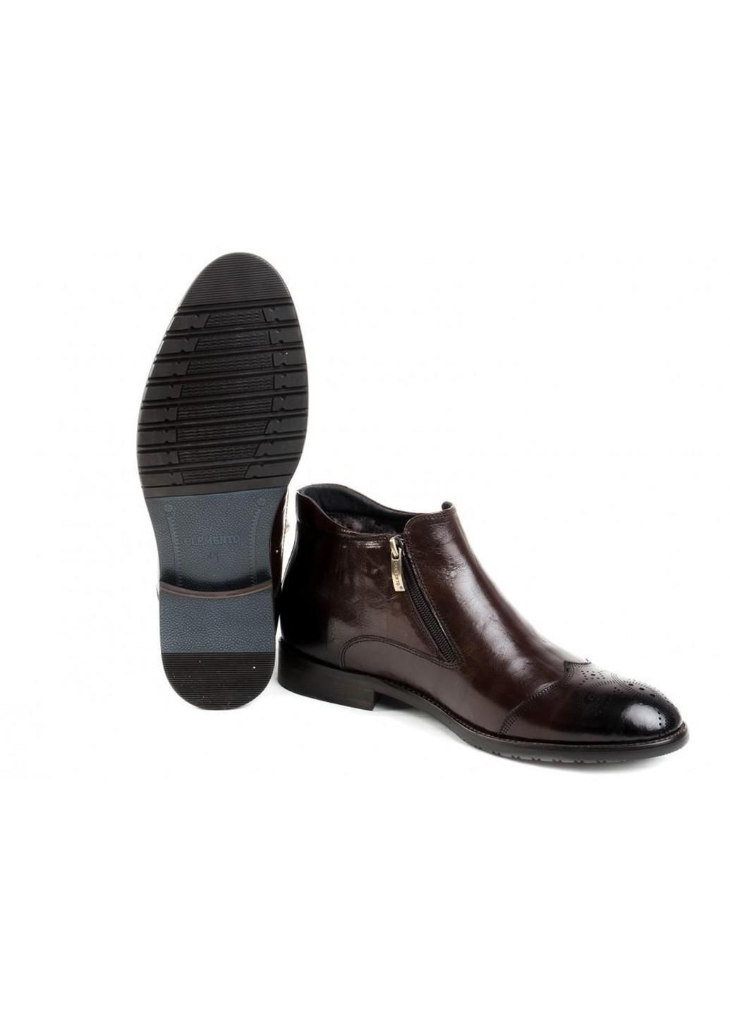 Коричневые зимние ботинки 7164316 цвет коричневый Clemento