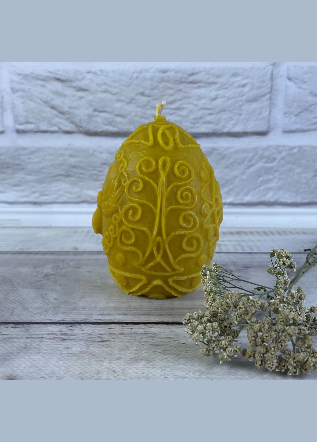 Желтая восковая свеча - Духовное яйцо 5Candles (322347689)