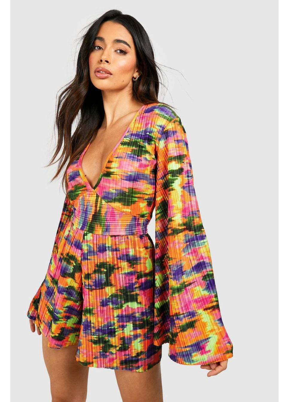 Комбінезон Boohoo абстрактний комбінований