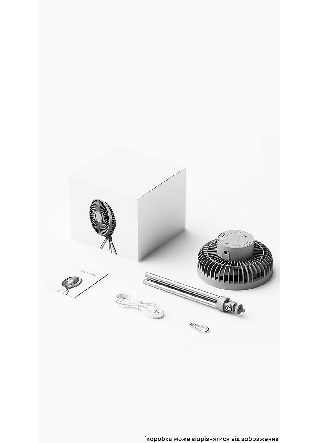 Вентилятор портативний акумуляторний DQ-213, діаметр 16.5 см, батарея 4000 mAh Kinscoter (293418498)