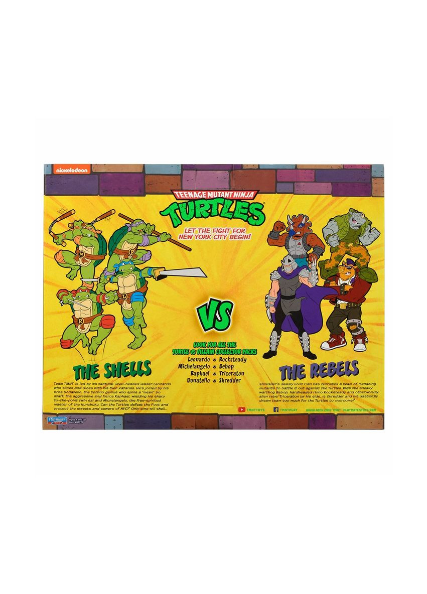 Набор фигурок серии "ЧЕРЕПАШКИ-НИНДЯ КЛАССИЧЕСКИЕ" - Микеланджело против Бибопа (34 точки артикуляции, 15 cm) TMNT (354692378)