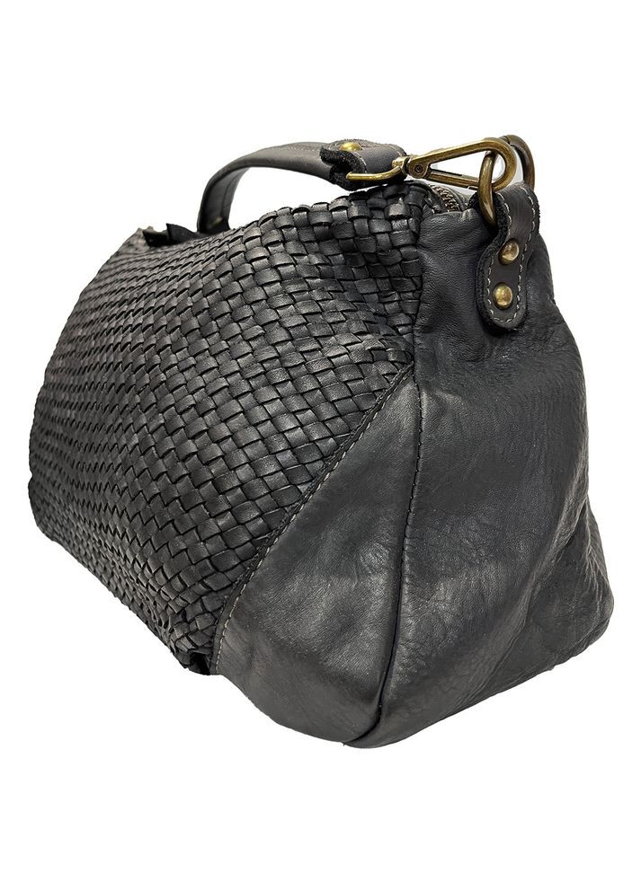 Сумка женская итальянская из натуральной кожи черная 6828801846 Felicita (365279742)