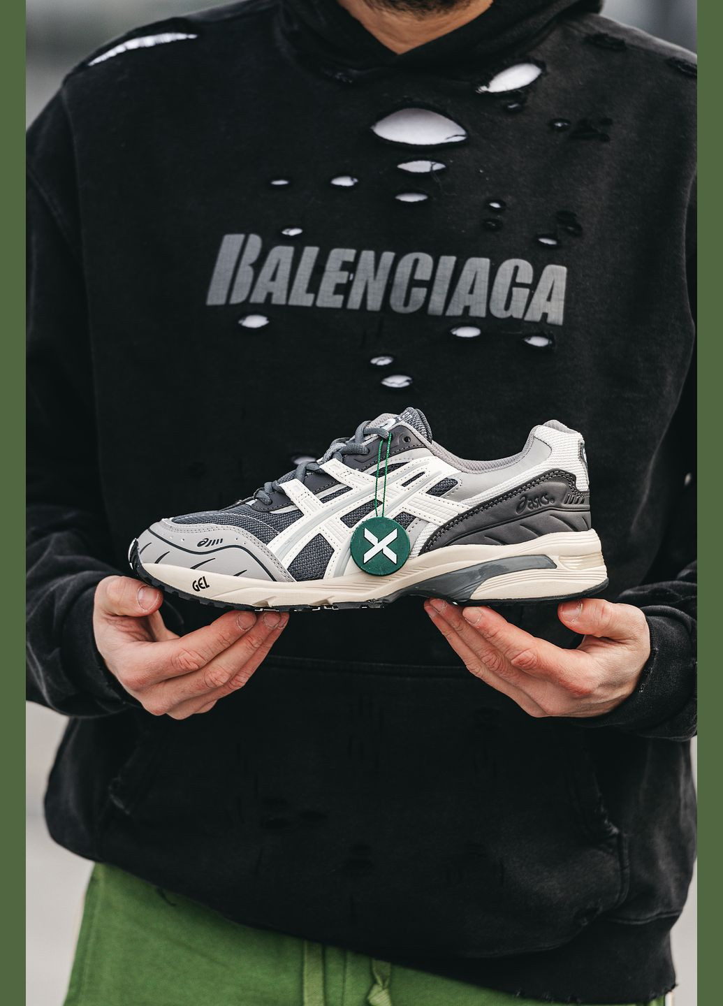 Сірі Осінні кросівки чоловічі і жіночі asics gel-1090 grey | асікс гель-1090 сірі No Brand