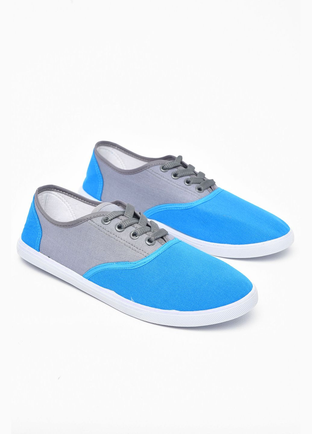 Синие кеды мужские голубого цвета Let's Shop