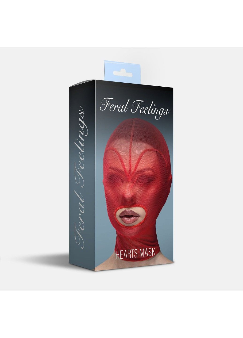 Маска серце сітка з відкритим ротом Hearts Mask Red Red еротичний аксесуар для БДСМ Feral Feelings (298473659)