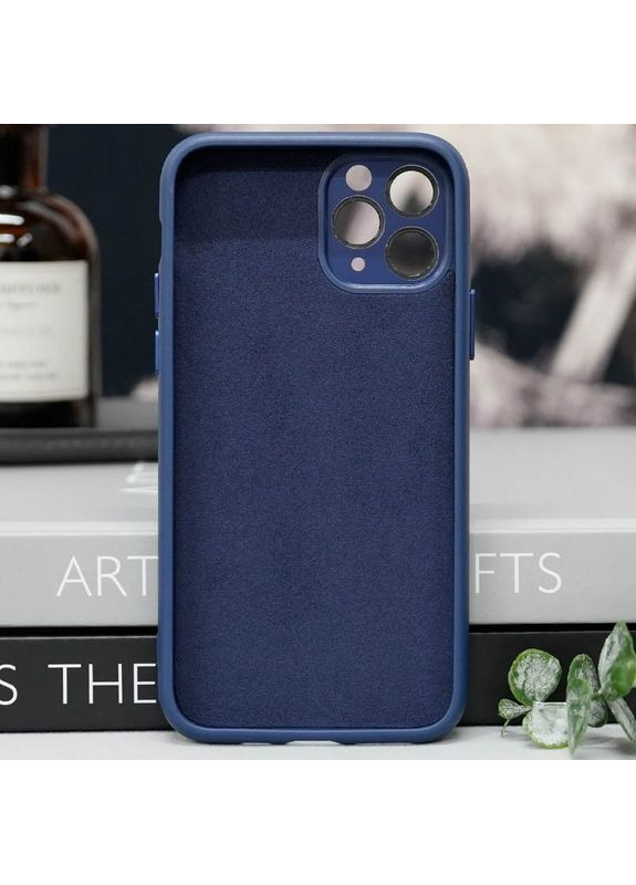 Чохол TPU+Glass Sapphire Midnight з MagSafe для Apple iPhone 14 Pro Max (6.7") Синій Epik (372972982)