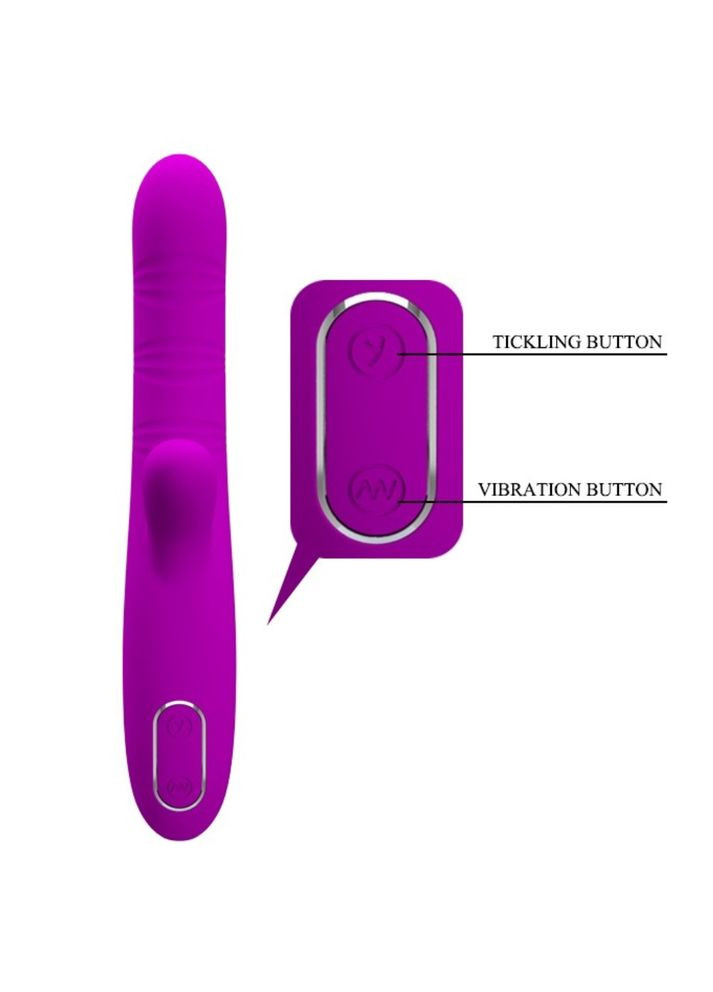 Эксклюзивный вибратор с клиторальным стимулятором на аккумуляторе Pretty Love "Angelique" от Baile LyBaile (296930221)