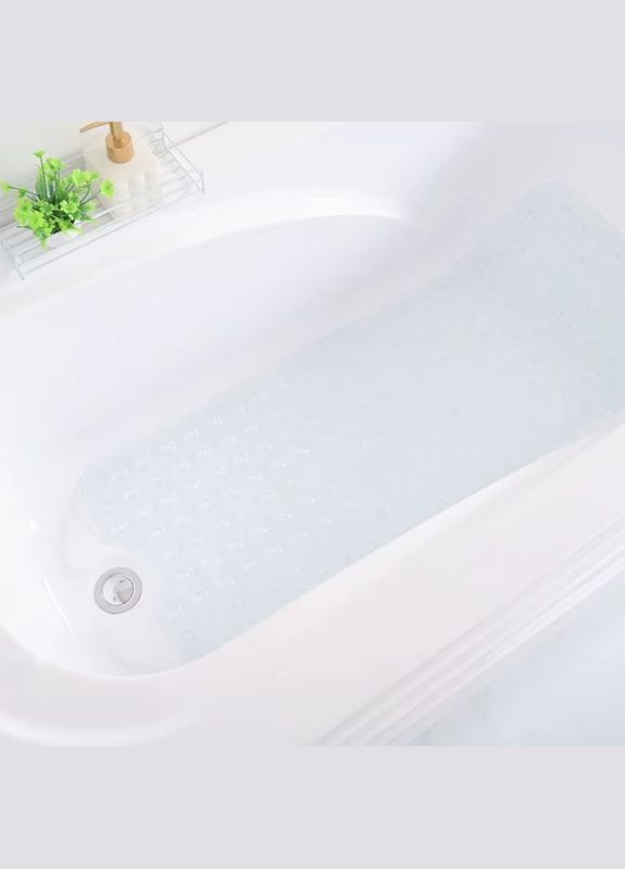 Килимок для ванної кімнати та душу атиковзкий, для тіла масажний силіконовий з присосками,, 40х100см No Brand (337341979)