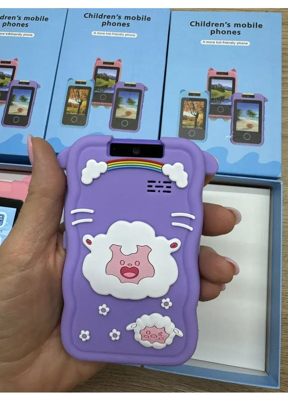 Телефон Інтерактивний Смартфон із сенсорним екраном Дитяча іграшка з іграми камерою додатками Hot Huez (363833229)