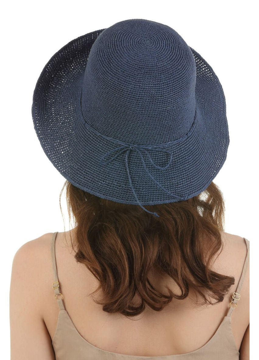 Літній м'який капелюх синій з паперової соломки (SC53052) Shlyapka (331159055)