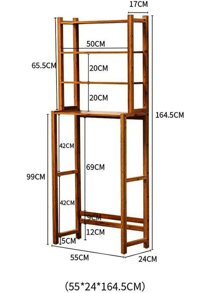 Стелаж над унітазом з дерева Талабей мускат (СУТ-001607) No Brand (328293135)