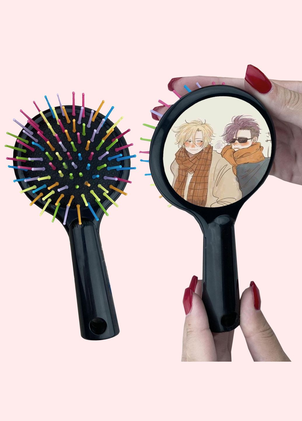 Гребінець для волосся Аніме Бананова Риба #0010 чорний No Brand (315041334)