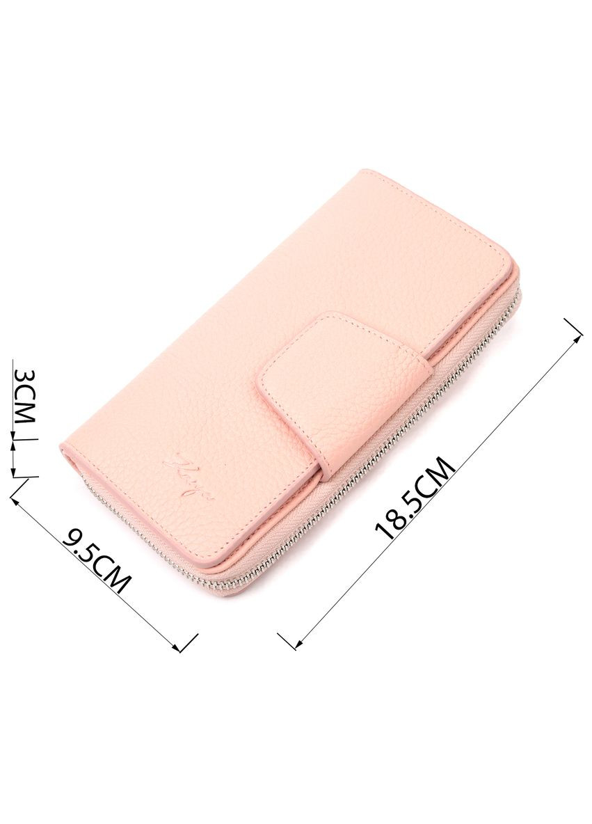 Зручний вертикальний жіночий гаманець з натуральної шкіри 21158 Karya (331910594)