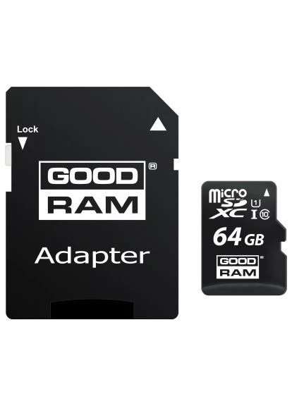 Карта пам'яті 64GB microSDXC Class 10 (M1AA-0640R12) Goodram (397598478)