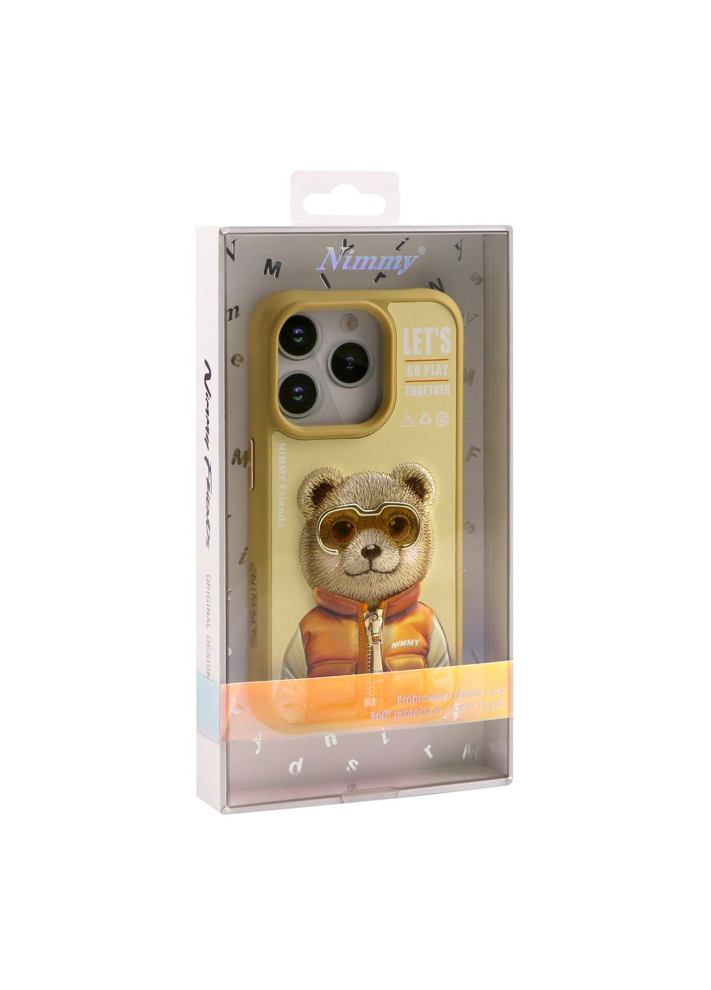 Чехол TPU+PC Nimmy 3D with Metal Buttons для iPhone 15 Pro Цвет Cat Grey No Brand Apple iPhone 15 Pro 2023 (336151750)