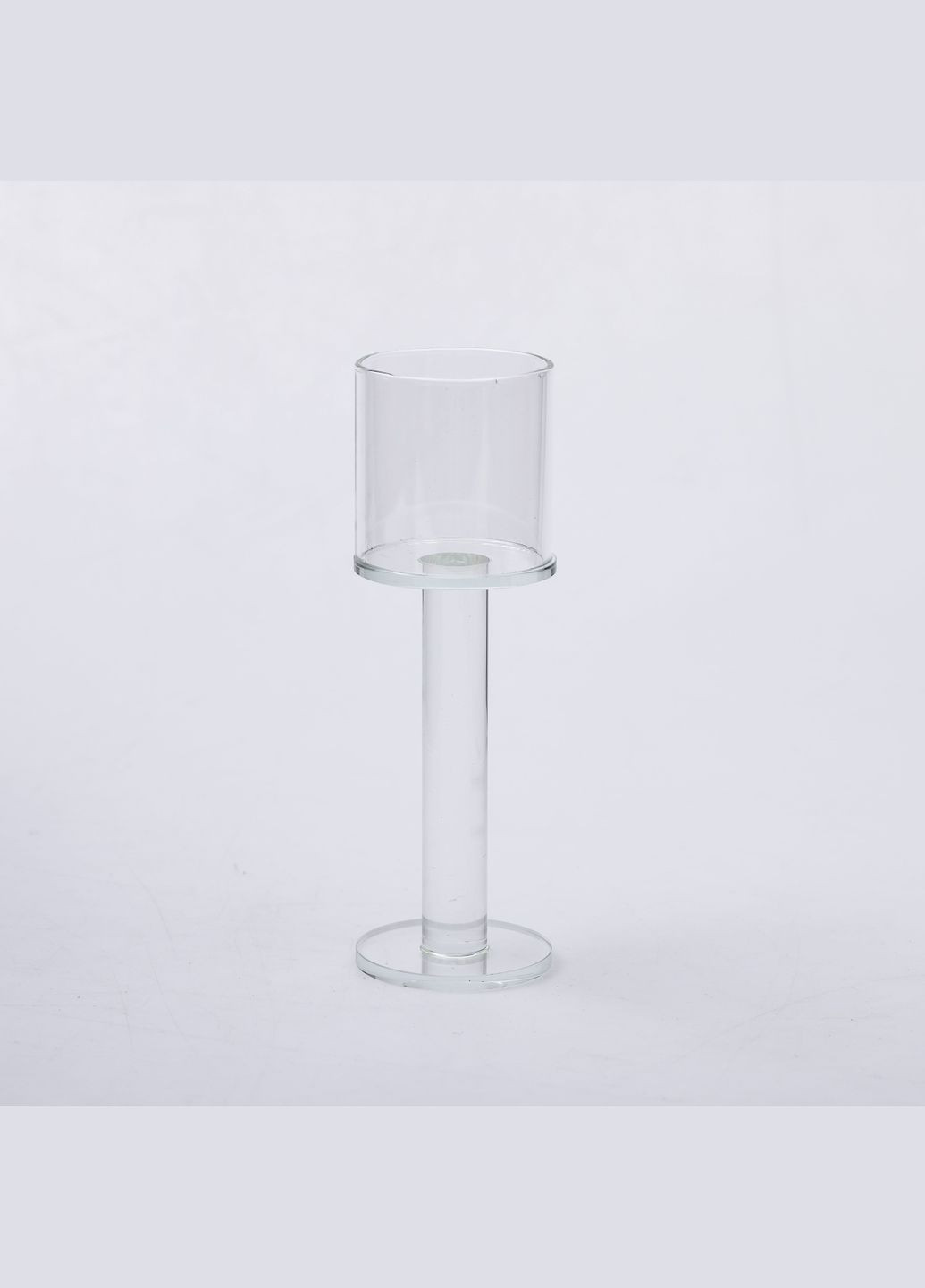 Підсвічник декоративний Cylinder скляний 18.5 см Yiwu (327430223)