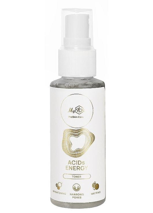 Тонер з AHA/BHA/PHA кислотами "Енергія кислот" Acids Energy Toner (міні) 50ml (1281534-139788) MyIDi (368605732)