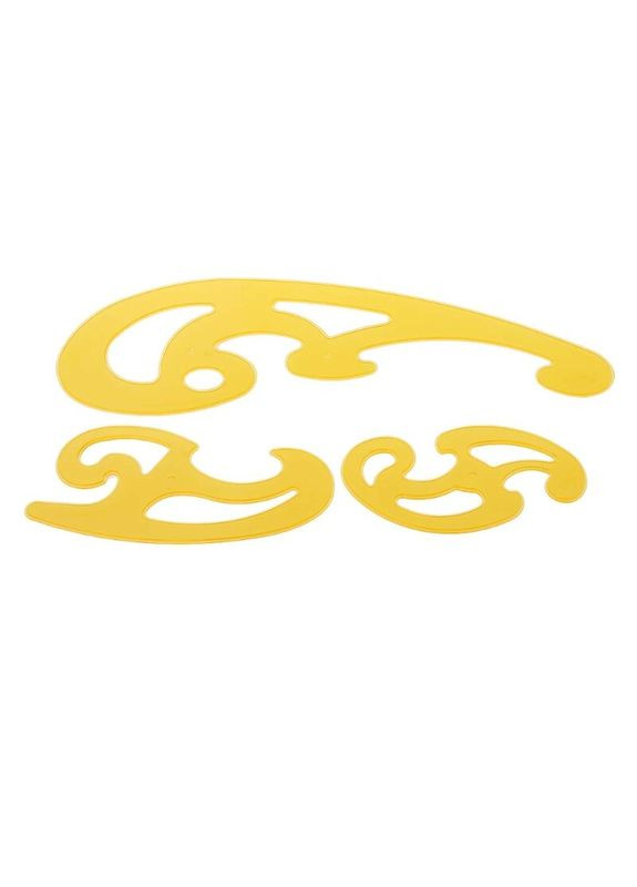 Набор пластиковых лекал ( шаблонов) многофункциональных 3 штуки Magical Science (322635118)