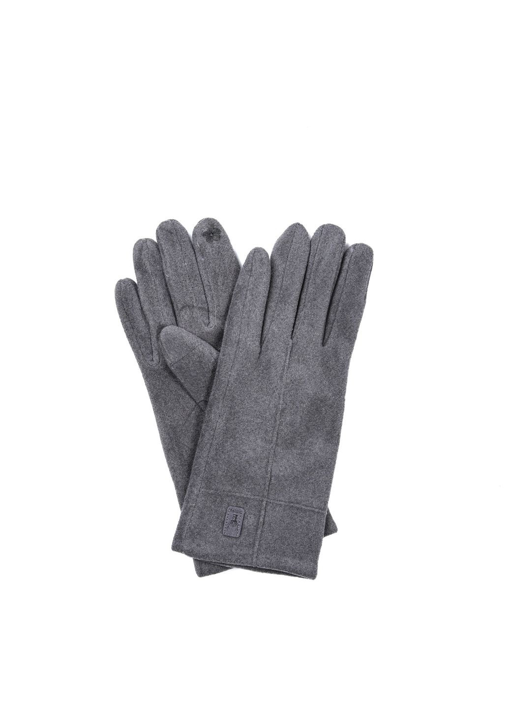 Рукавички Smart Touch жіночі екозамш сірі АЛЬВІНА LuckyLOOK 925-267 (362463343)