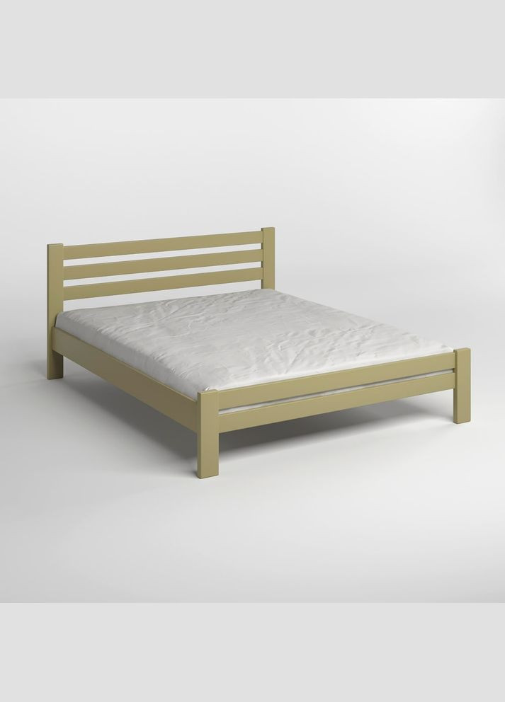 Односпальная деревянная кровать Премьера (RAL1020) 90х200 см (MBG-2796) Mebigrand (366087824)