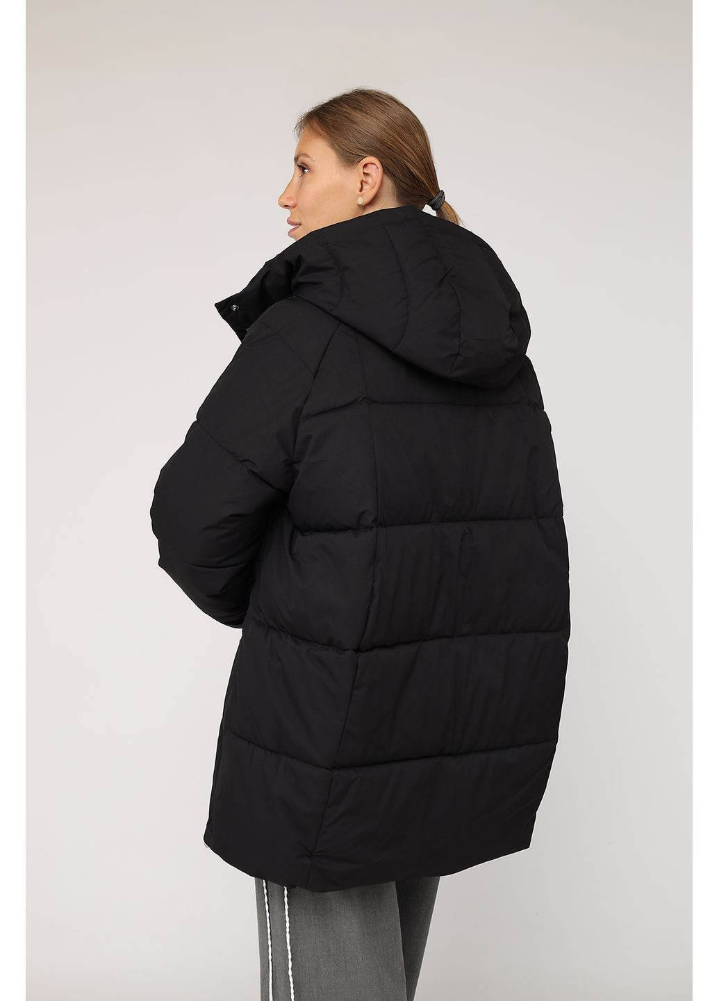 Чорна зимня куртка жіноча колір чорний cb-00277866 Yuki