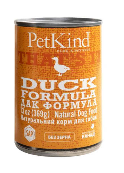 Влажный корм Duck Formula для собак всех пород, монопротеиновая формула с уткой, 369 г (0882978005207) PetKind (359368732)