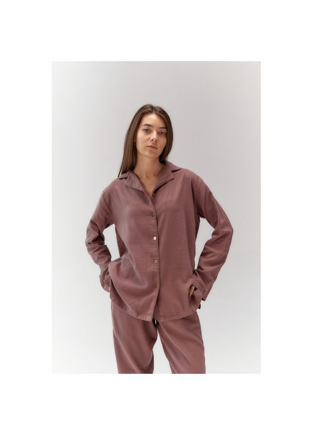 Сливовая всесезон пижама женская home - porta сливовый s рубашка + брюки Lotus