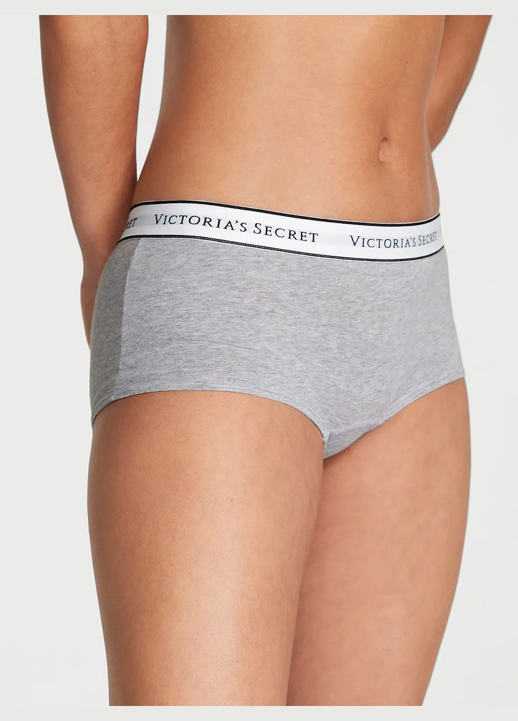 Хлопковые трусики-шорты Victoria's Secret Logo Cotton Boyshort Panty (315423350)