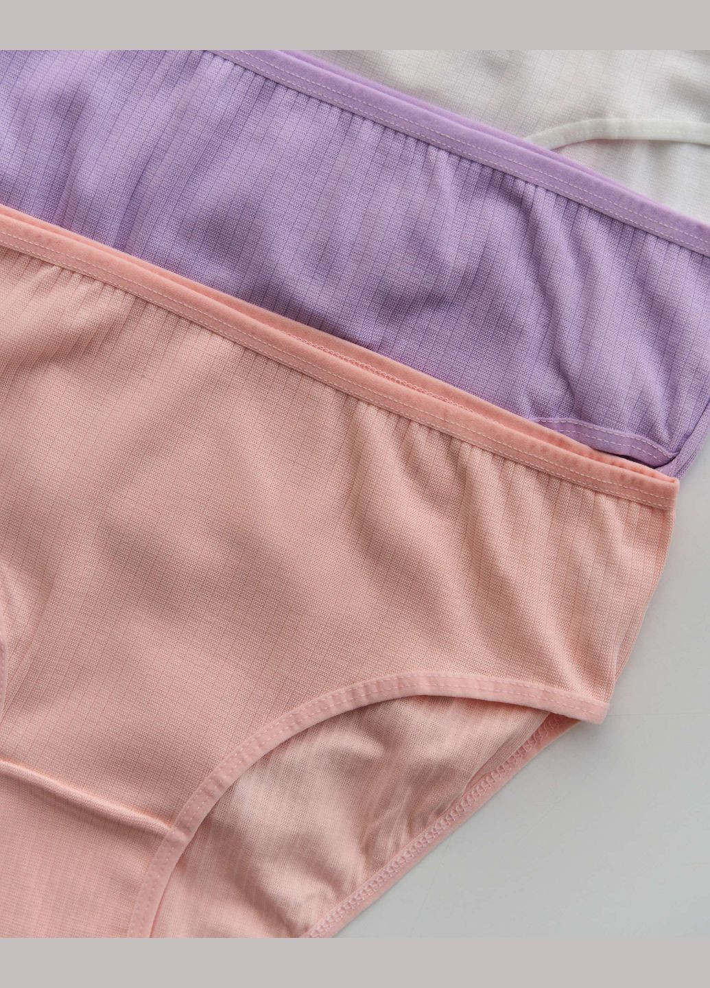 Однотонные трусики в рубчик батал 5 шт. Nicoletta (322126815)