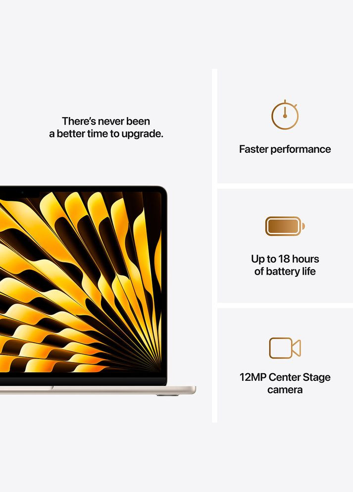 Ноутбук MacBook Air 13' M4 256GB Starlight (MW0Y3UA/A) Apple (324022148)