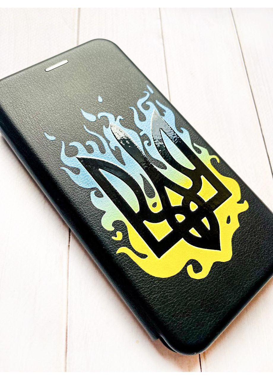 Чехол-книжка с рисунком на Xiaomi Redmi 14C / Poco C75 Тризуб Пламя (принт 257) Creative (355405824)