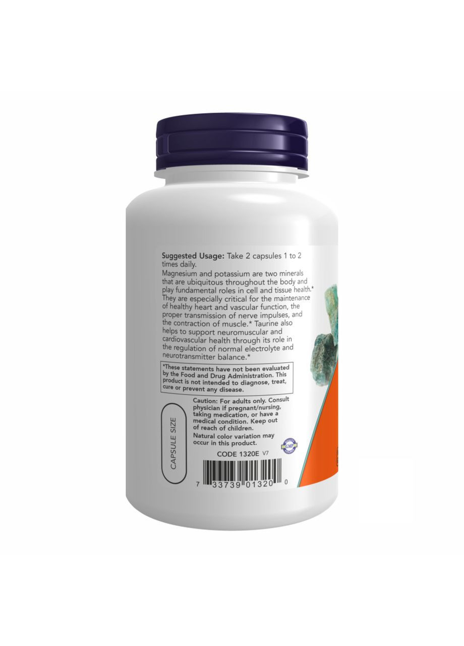Magnesium & Potassium Aspartate - 120 vcaps Now Foods (369399969)