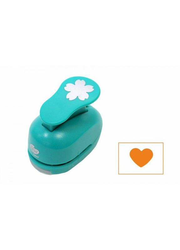 Фігурний дирокол, Серце, 1,6 см, TALENT 880504 Rosa (322575445)