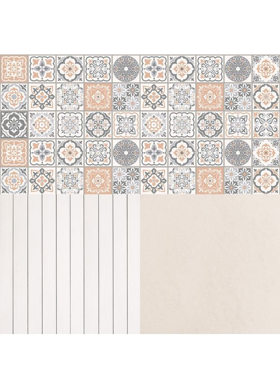 3D кутовий фотофон вініловий для зйомки, тераццо стіна, мармурова й бежева кам’яна підлога, 50×50 см, №58425 PhotoVinyl (354356849)