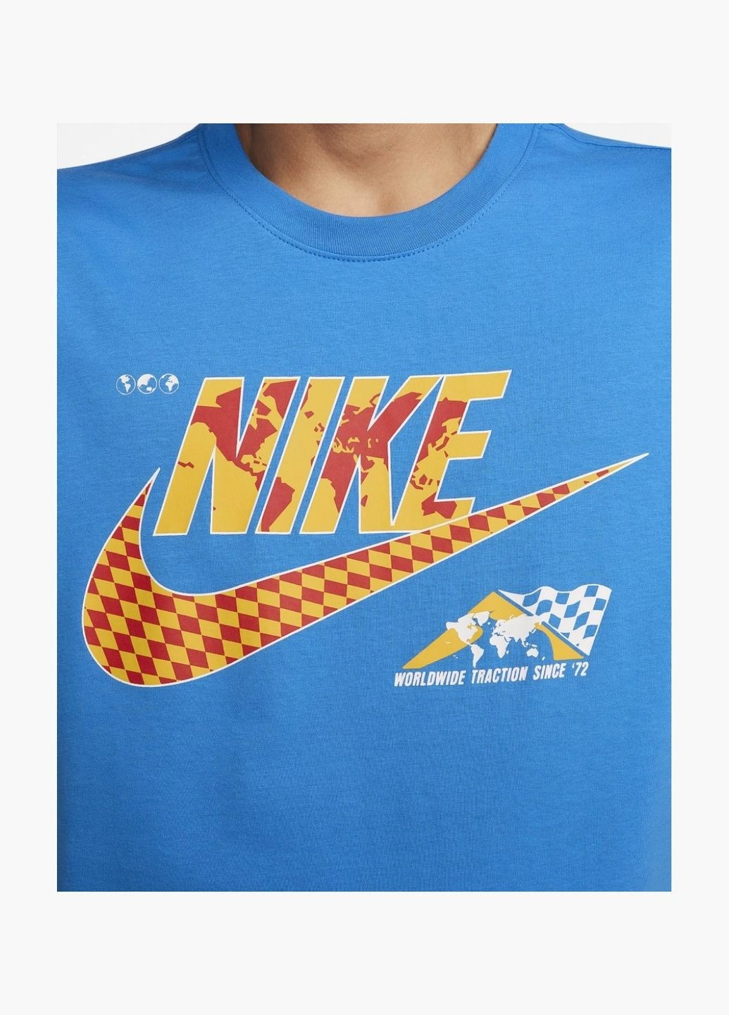 Синя футболка чоловіча sportswear t-shirt blue fq3758-435 Nike