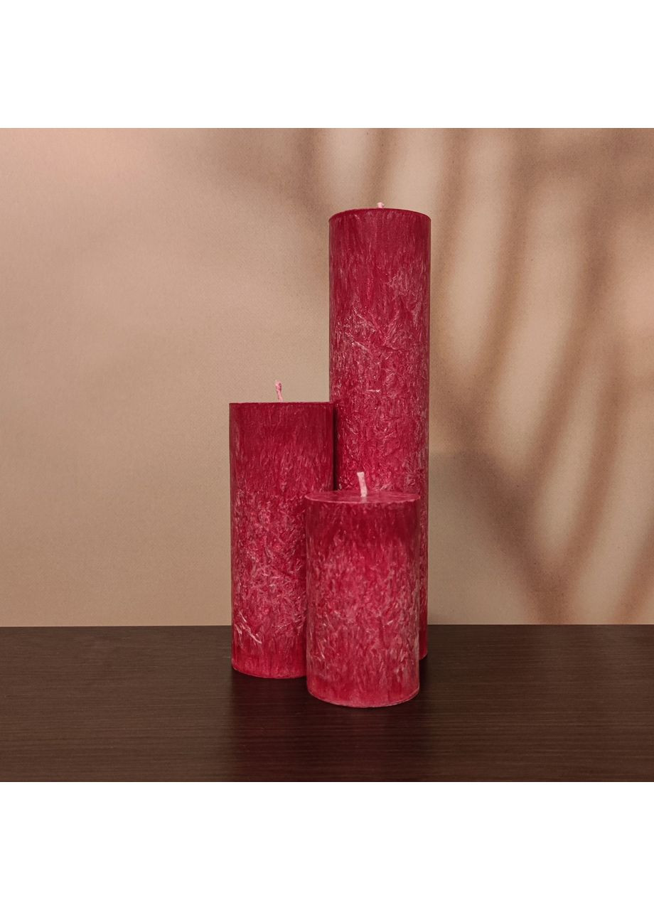Червоні свічки з пальмового воску Liliya Flowers (366026755)