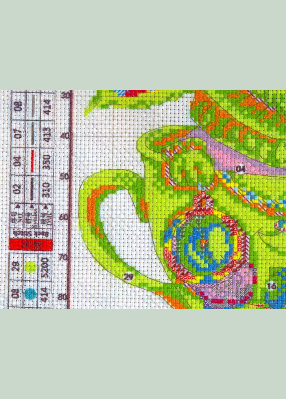 Набор для вышивания по нанесённой на канву схеме "Rabbit cups". AIDA 14CT printed, 26*26 см Joy Sunday (313614230)