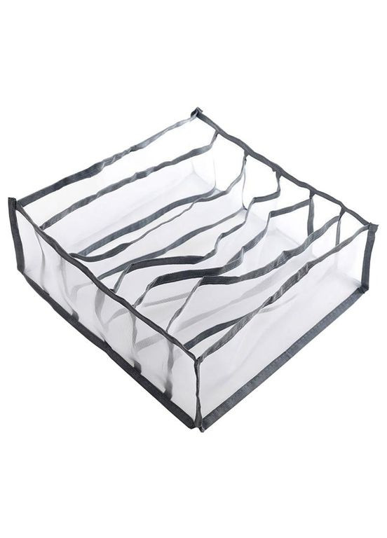 Коробка-органайзер для зберігання білизни 6 відділень 32*32*12см Home (315698624)