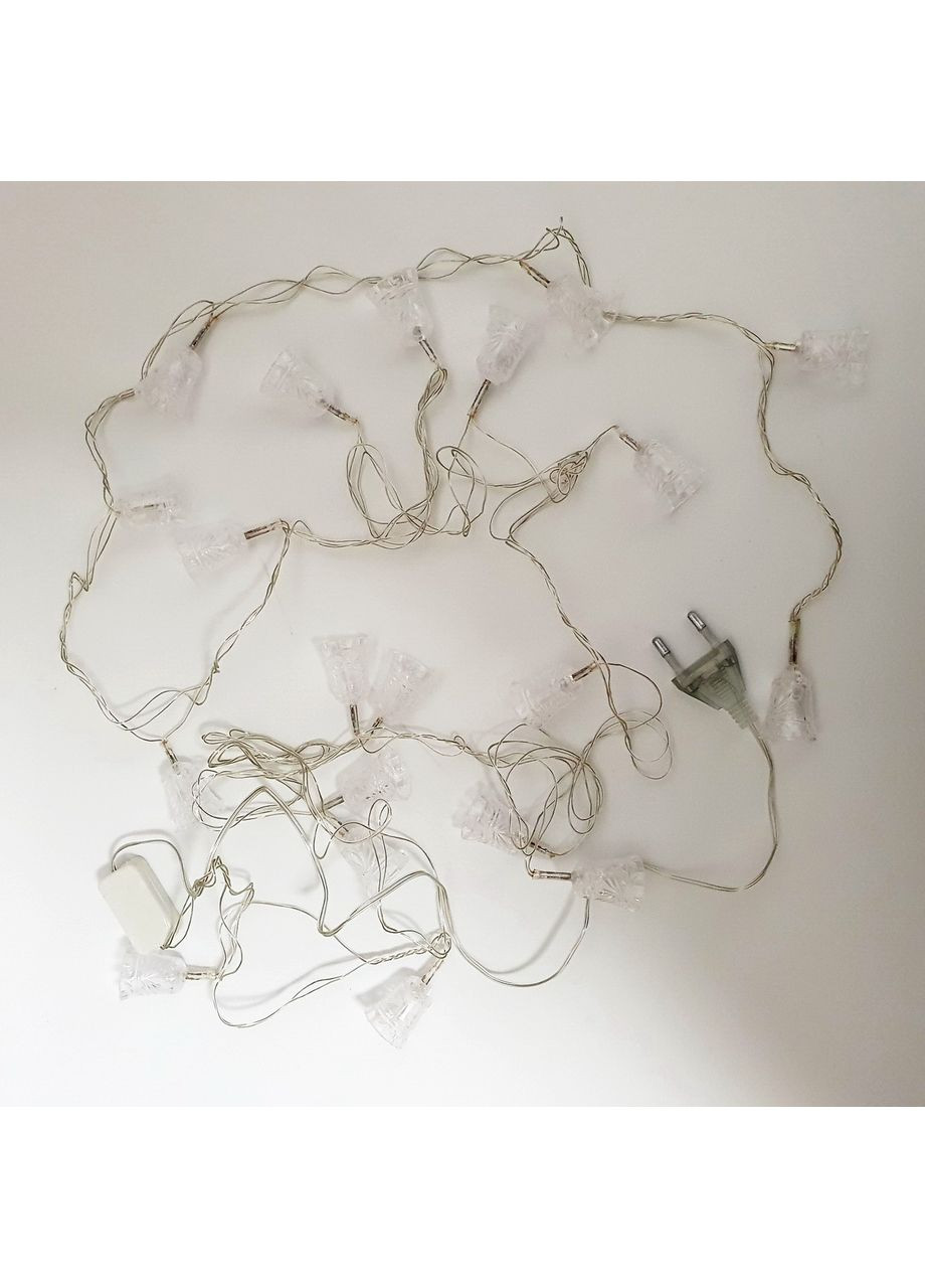 Гірлянда діодна нитка "Новорічні дзвіночки" 20 LED 3.5 м, різнобарвні від мережі Po Fanu (365549139)