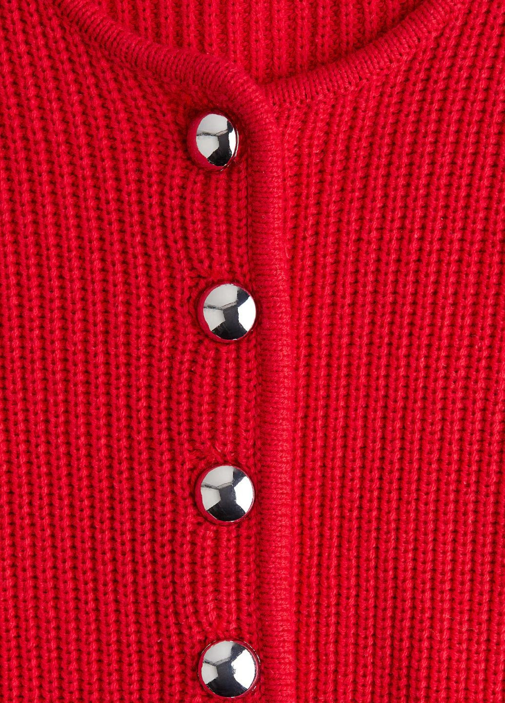 Красный демисезонный кардиган H&M