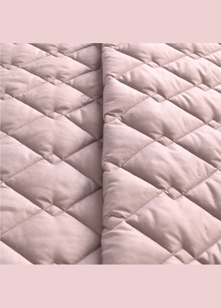 Покрывало Стиль Cube двустороннее пудра/светло-серый 210*240 IDEIA (288045283)