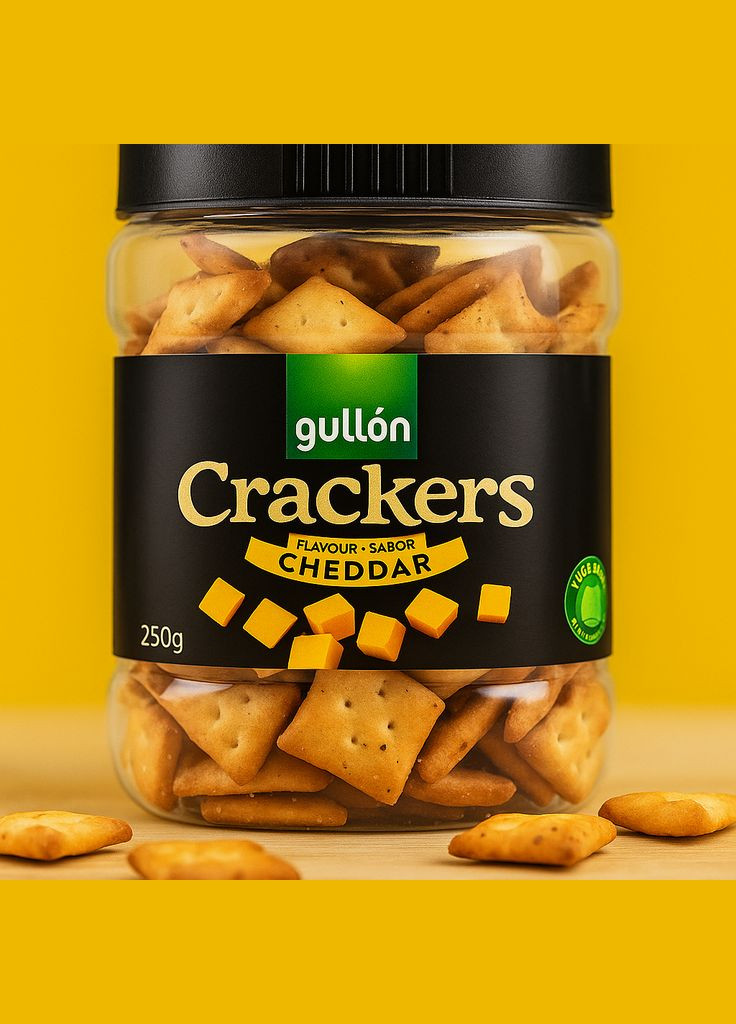 Хрустке Печиво Gullon крекер із сиром Чеддер 50 гр. Іспанія Tre Mulini (346049459)
