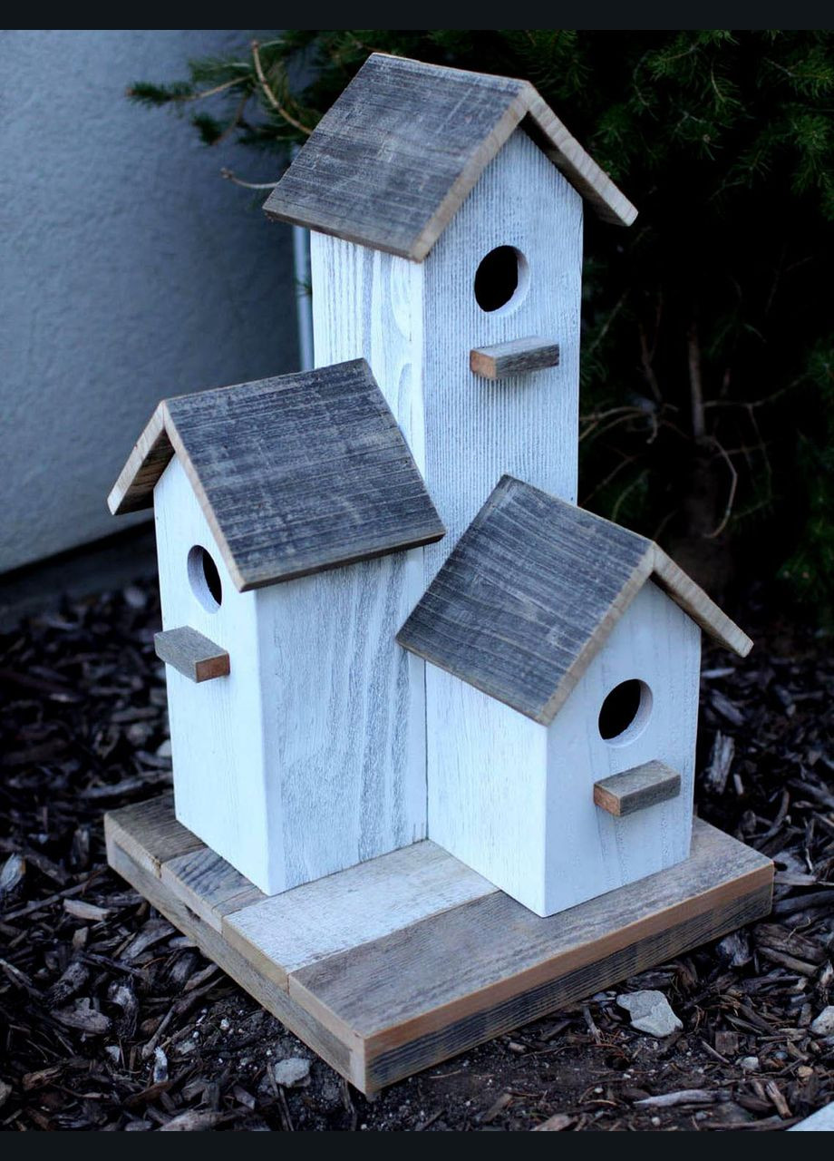 Шпаківня садова з дерева Бугай шеббі (СКВ-005021) No Brand (328605063)